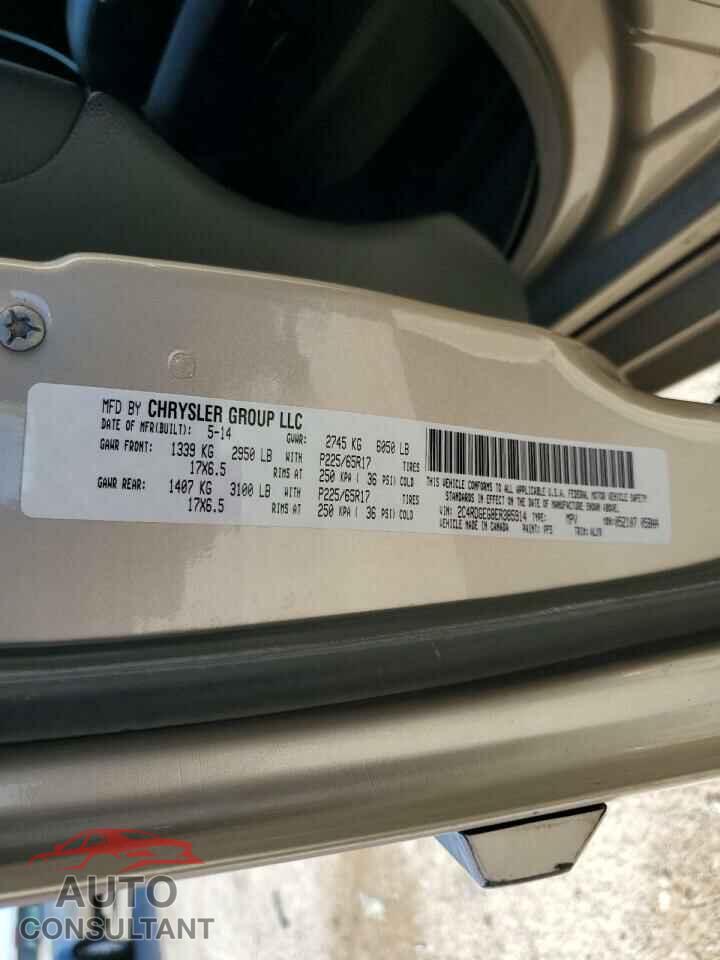 DODGE CARAVAN 2014 - 2C4RDGEG8ER385914