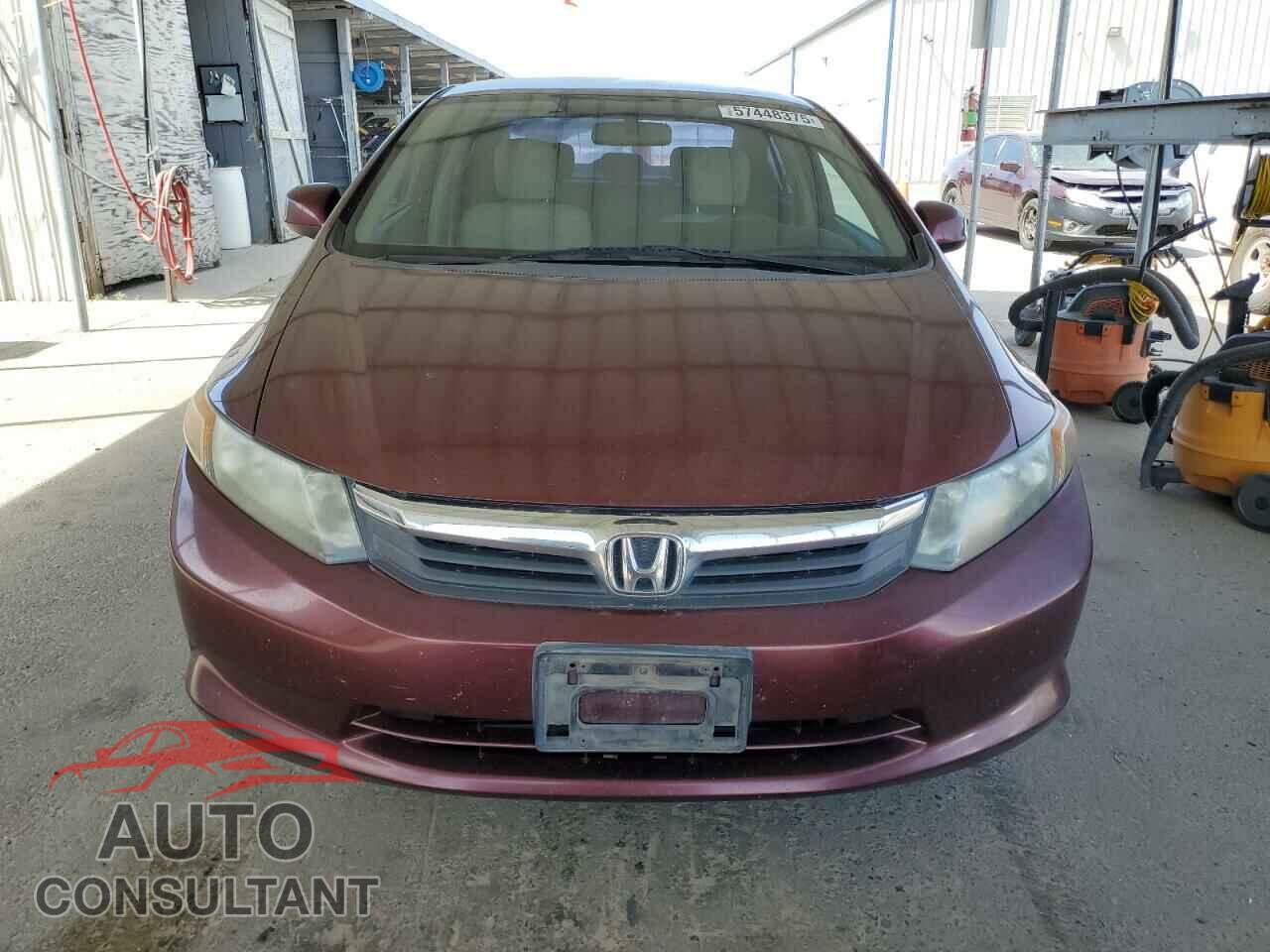 HONDA CIVIC 2012 - 19XFB2F5XCE368720