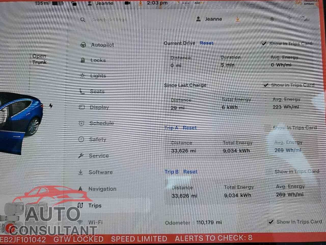 TESLA MODEL 3 2018 - 5YJ3E1EB2JF101042
