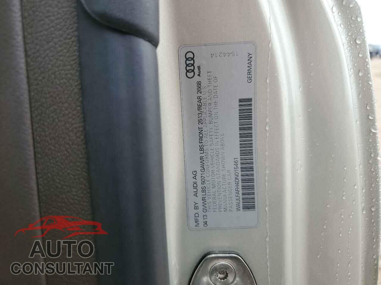 AUDI A5 2013 - WAULFAFH4DN015461