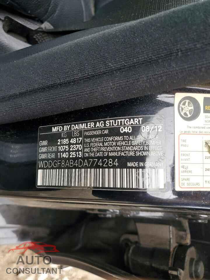 MERCEDES-BENZ C-CLASS 2013 - WDDGF8AB4DA774284
