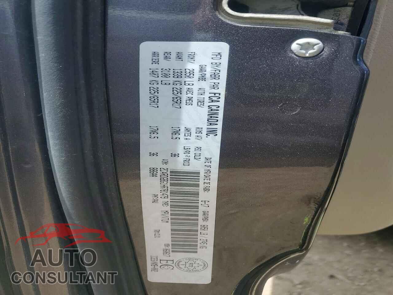 DODGE CARAVAN 2017 - 2C4RDGBG1HR781479