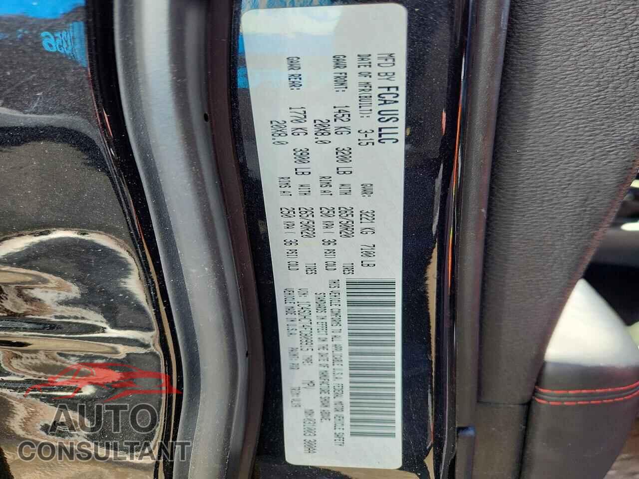 DODGE DURANGO 2015 - 1C4SDHCT4FC809915