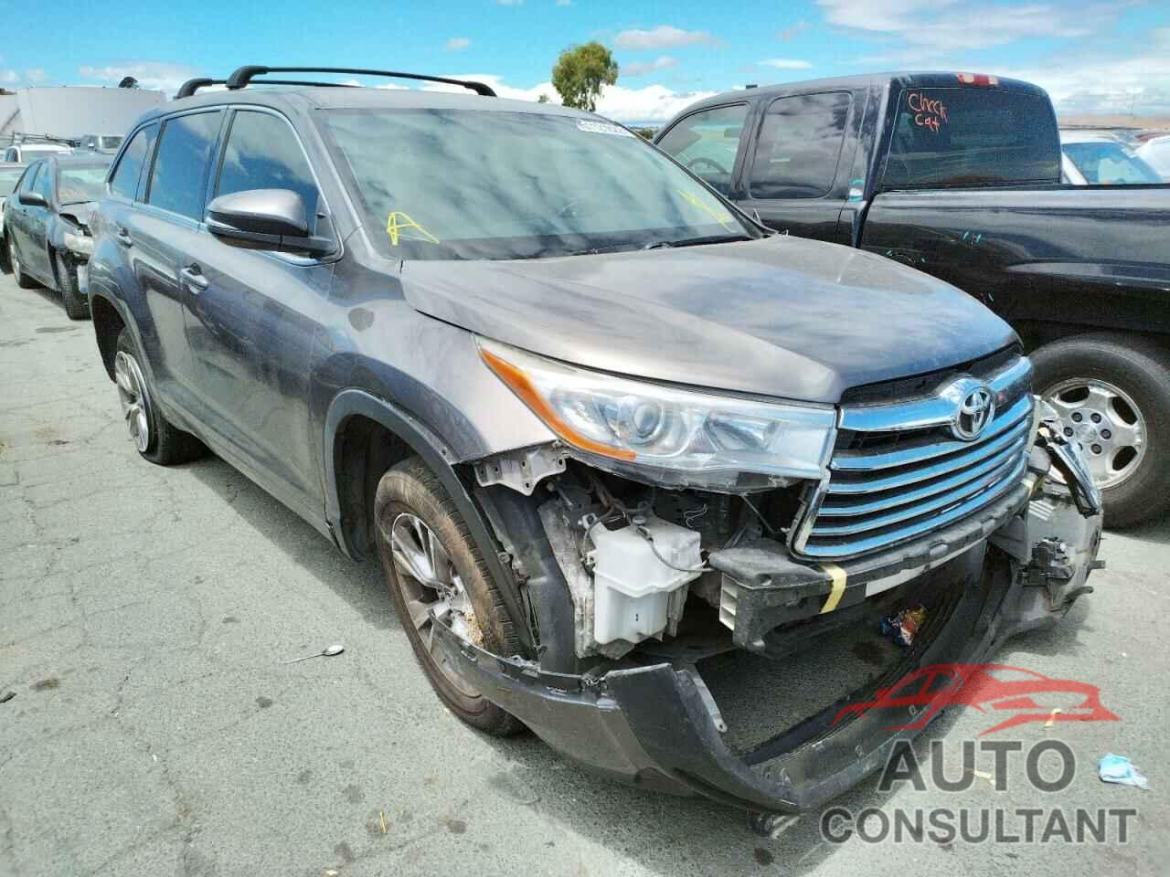 TOYOTA HIGHLANDER 2016 - 5TDZKRFH6GS186265
