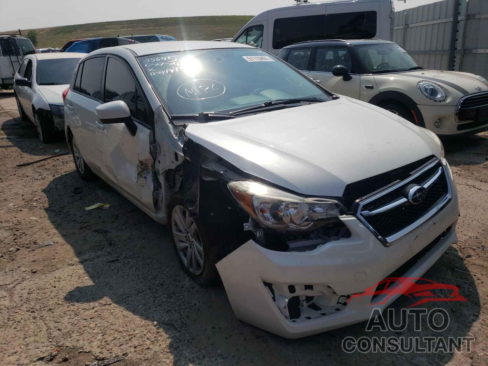 SUBARU IMPREZA 2016 - JF1GPAB65G8349626