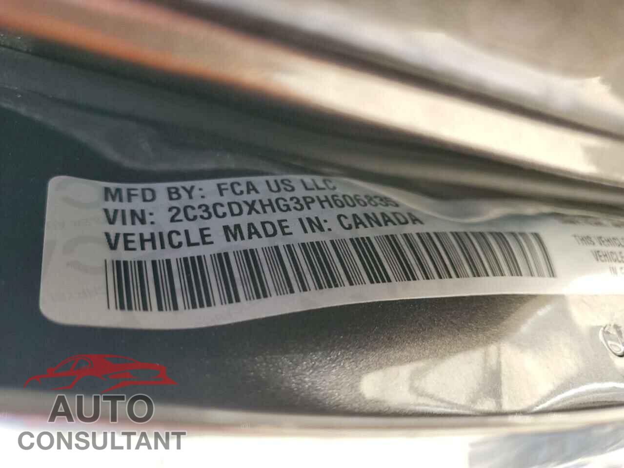 DODGE CHARGER 2023 - 2C3CDXHG3PH606835