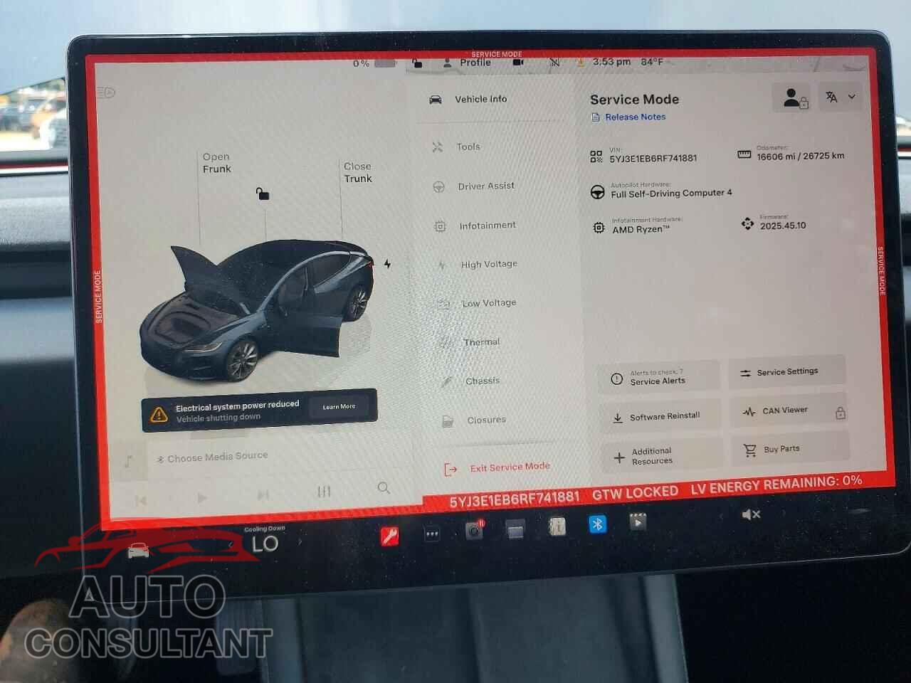 TESLA MODEL 3 2024 - 5YJ3E1EB6RF741881