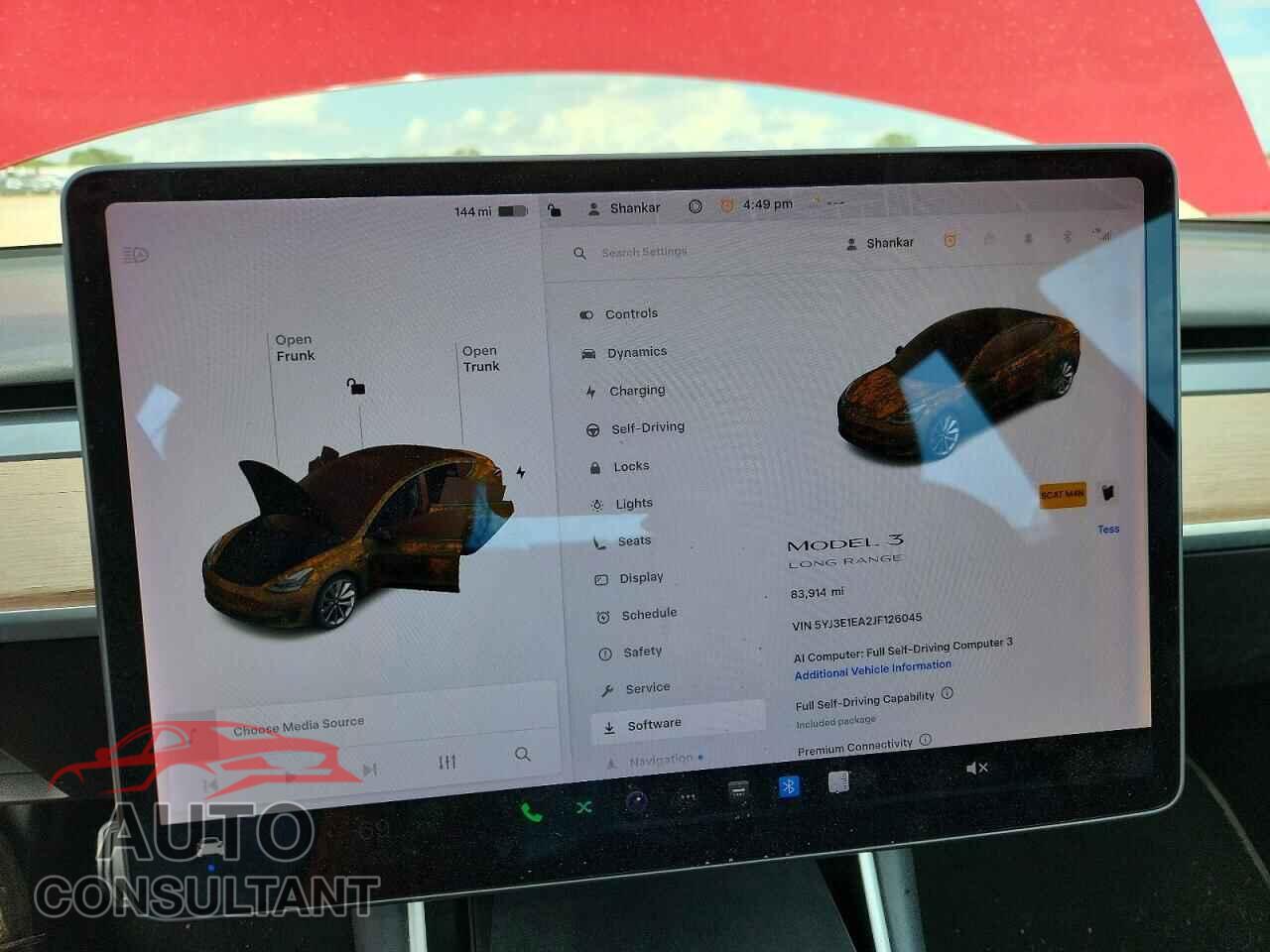 TESLA MODEL 3 2018 - 5YJ3E1EA2JF126045