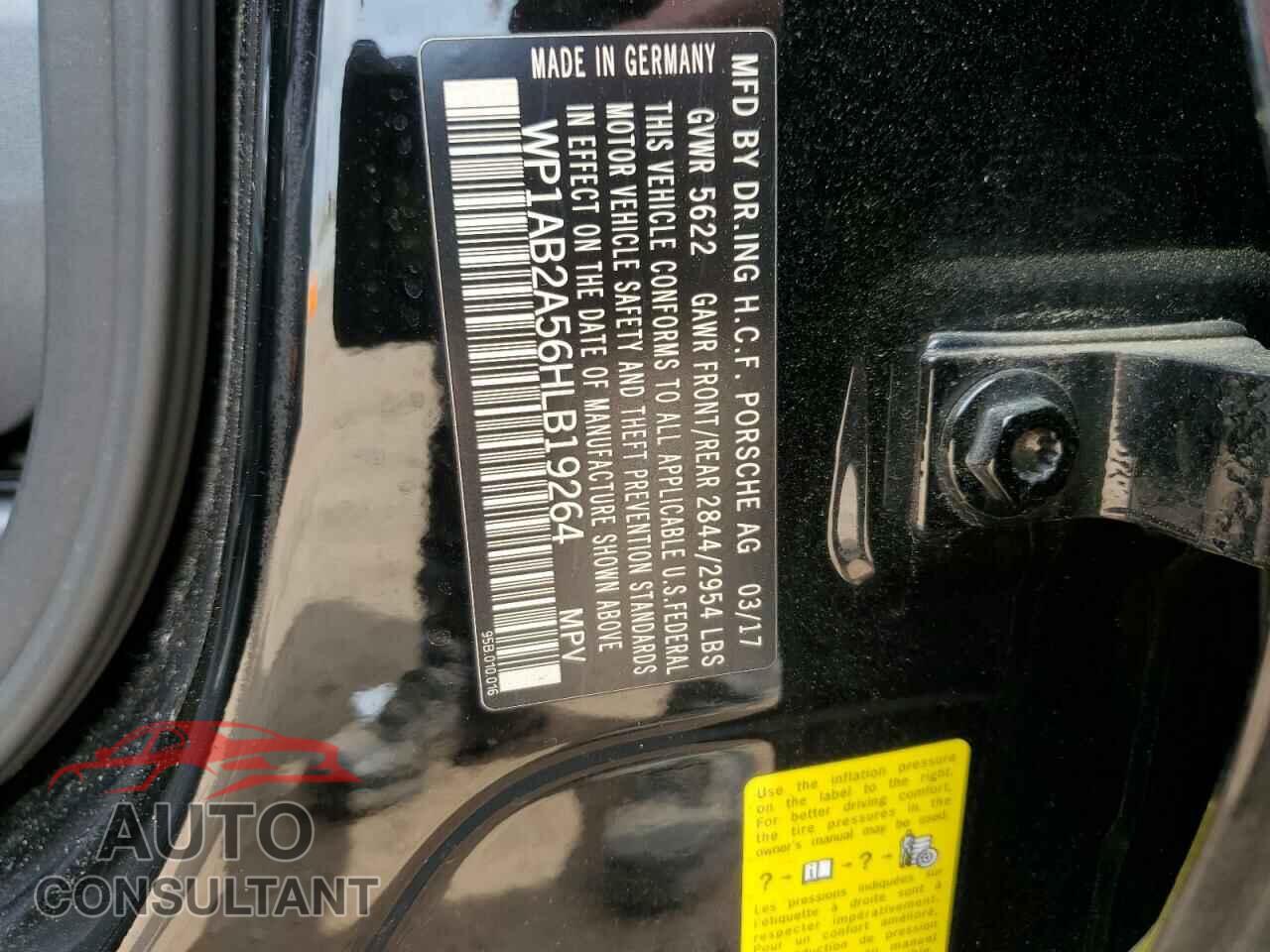 PORSCHE MACAN 2017 - WP1AB2A56HLB19264