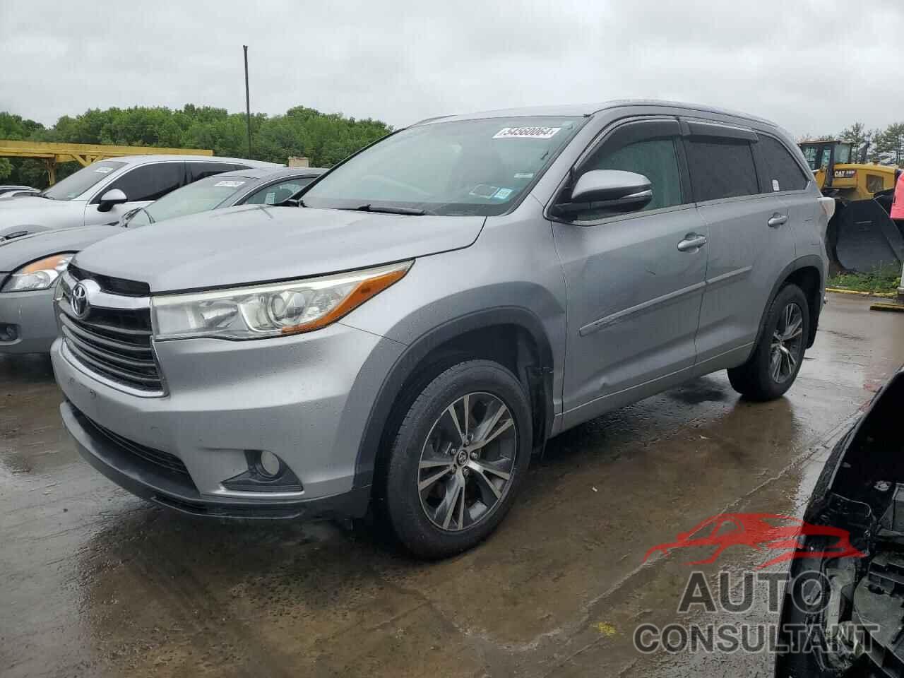 TOYOTA HIGHLANDER 2016 - 5TDJKRFH9GS331523