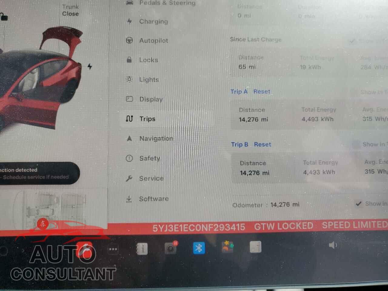 TESLA MODEL 3 2022 - 5YJ3E1EC0NF293415