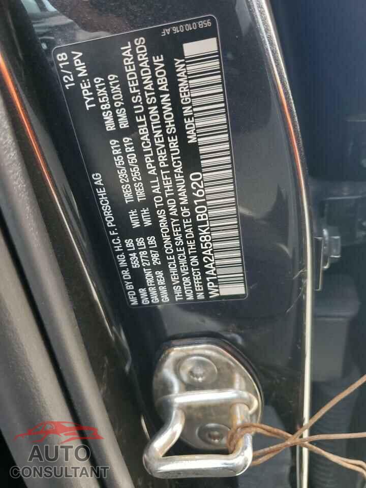 PORSCHE MACAN 2019 - WP1AA2A58KLB01620