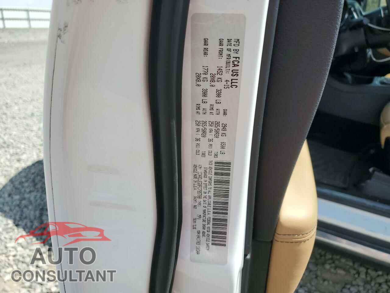 DODGE DURANGO 2015 - 1C4RDJEG9FC795788