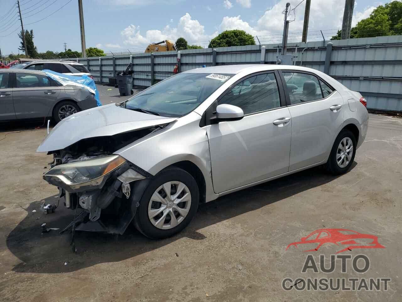 TOYOTA COROLLA 2015 - 2T1BURHE0FC405551