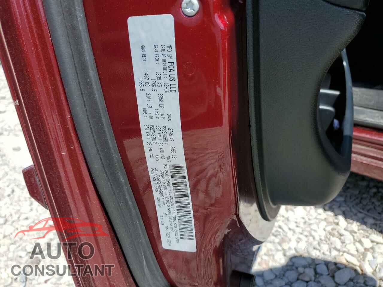 DODGE CARAVAN 2017 - 2C4RDGEG2HR648497