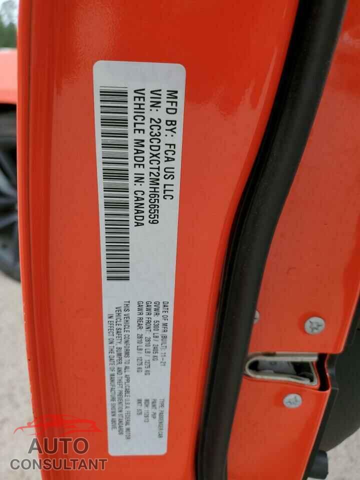DODGE CHARGER 2021 - 2C3CDXCT2MH656559