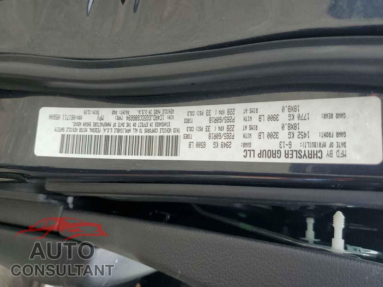 DODGE DURANGO 2013 - 1C4RDJDG5DC686694