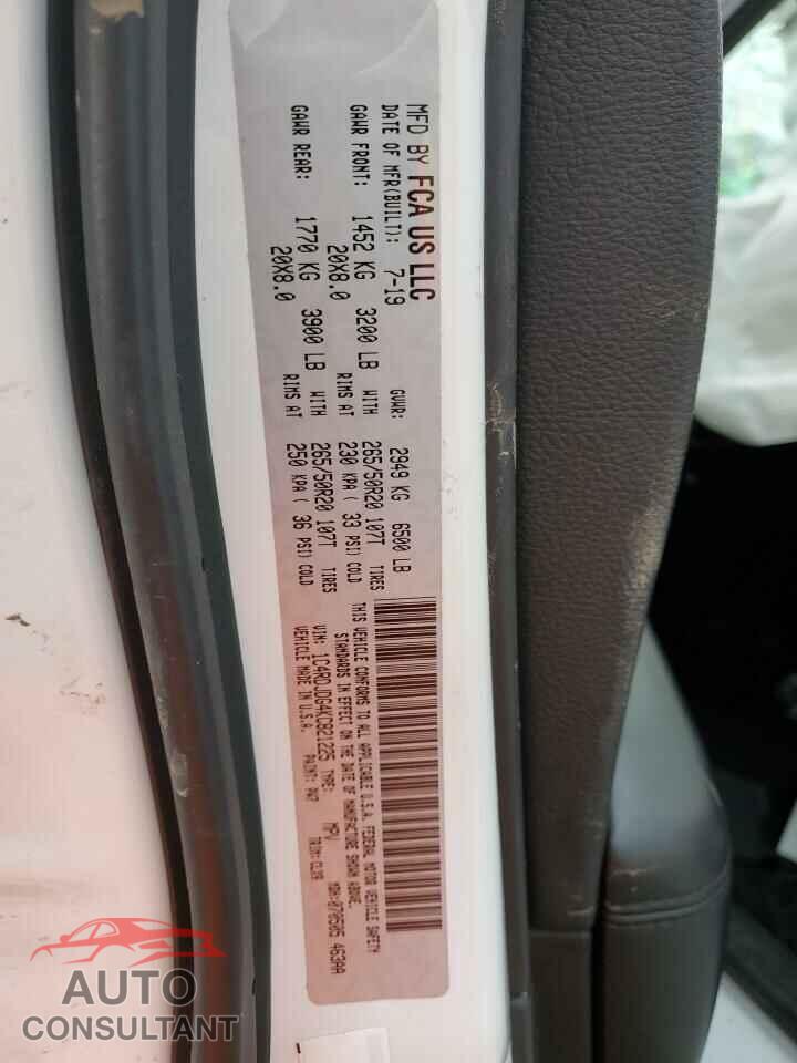 DODGE DURANGO 2019 - 1C4RDJDG4KC821225