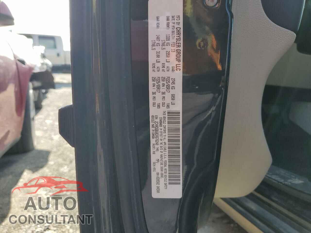 DODGE CARAVAN 2013 - 2C4RDGBG8DR676240
