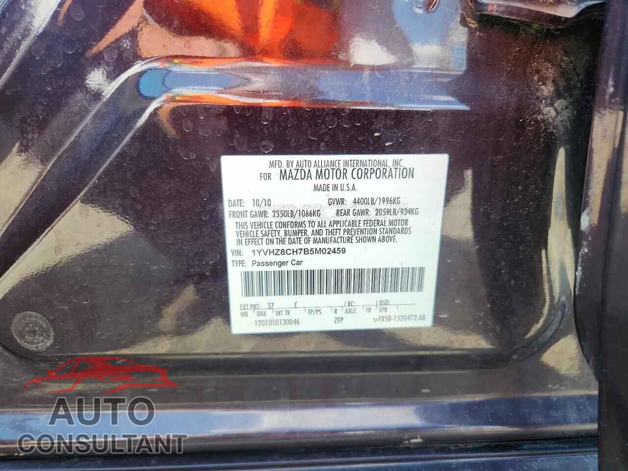 MAZDA 6 2011 - 1YVHZ8CH7B5M02459