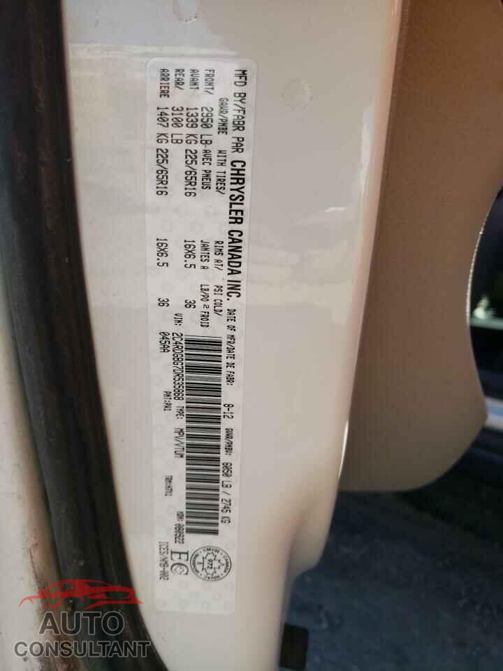 DODGE CARAVAN 2013 - 2C4RDGBG7DR535868