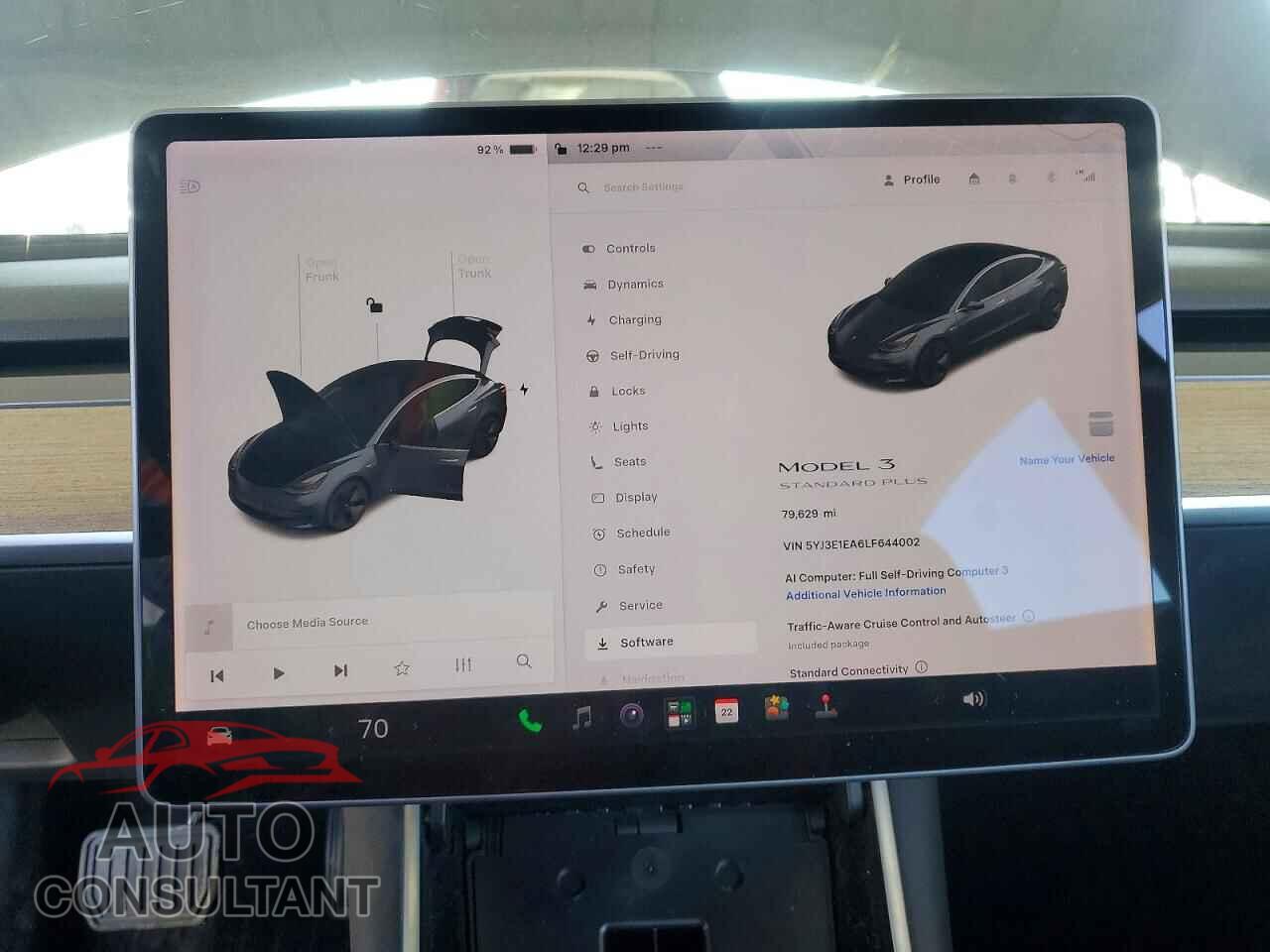 TESLA MODEL 3 2020 - 5YJ3E1EA6LF644002