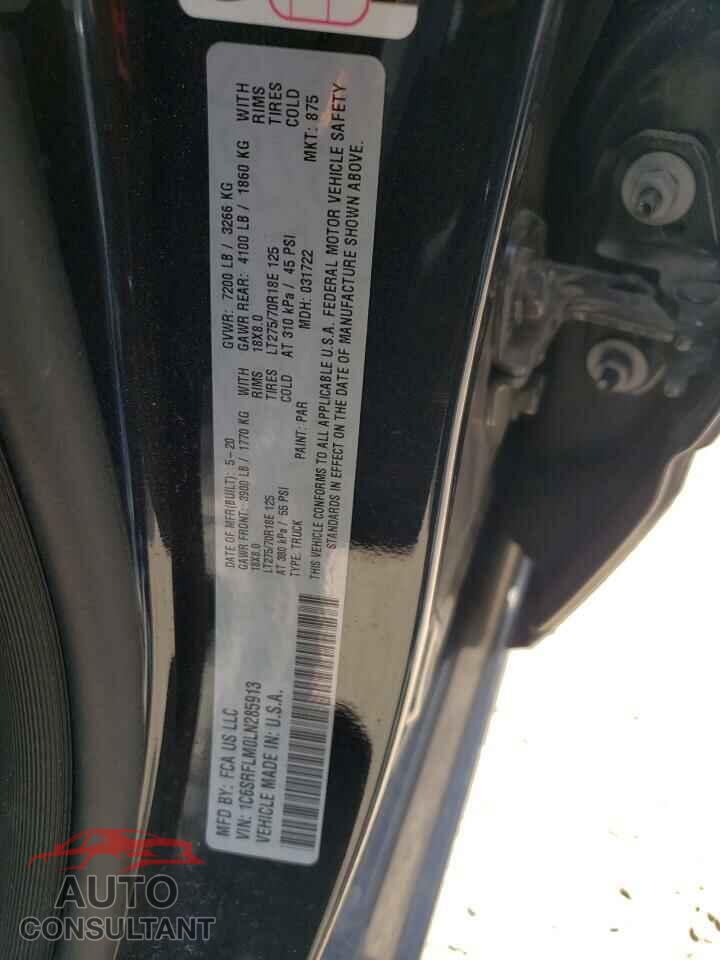 RAM 1500 2020 - 1C6SRFLM0LN285913
