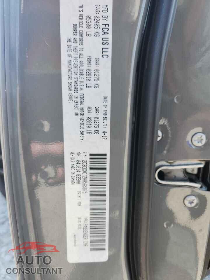 DODGE CHARGER 2017 - 2C3CDXCT2HH565975