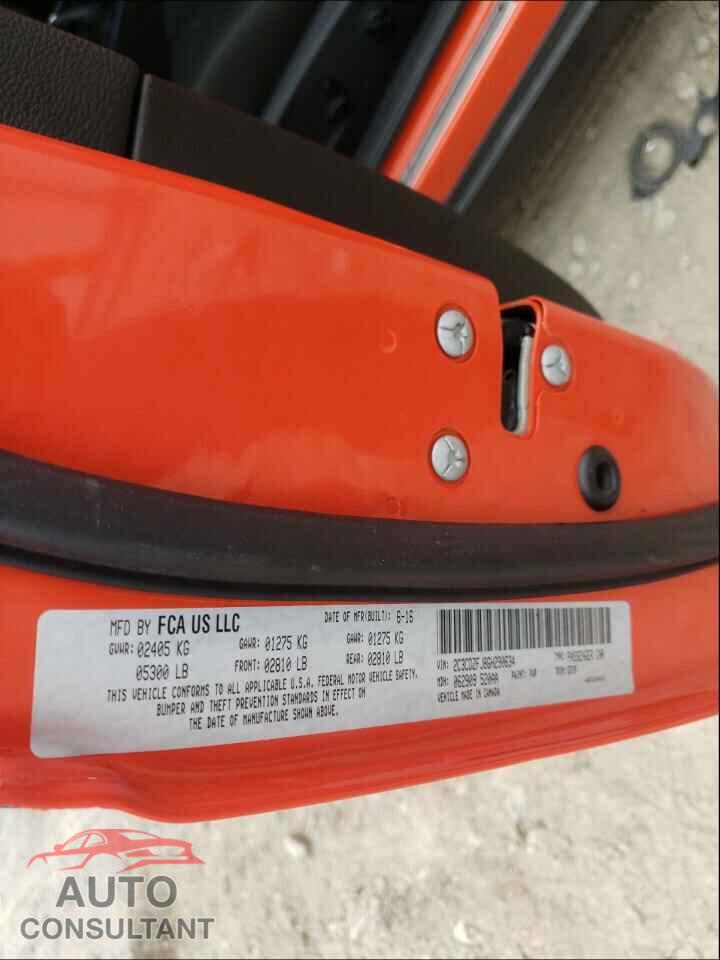 DODGE CHALLENGER 2016 - 2C3CDZFJ8GH290634