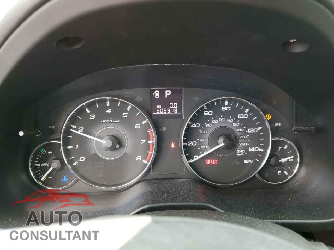 SUBARU OUTBACK 2012 - 4S4BRBCC0C3273986