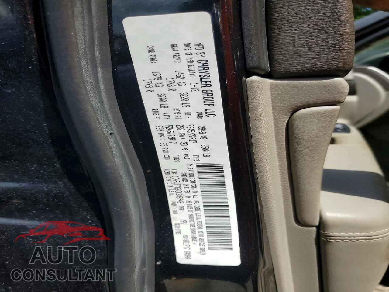 JEEP CHEROKEE 2012 - 1C4RJFAG0CC208546