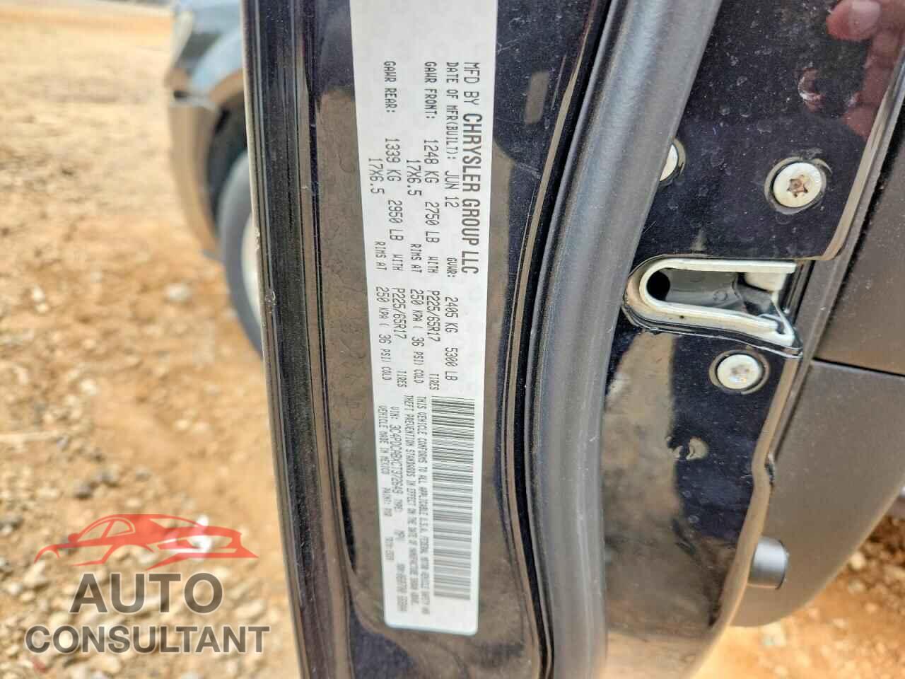 DODGE JOURNEY 2012 - 3C4PDCABXCT372649