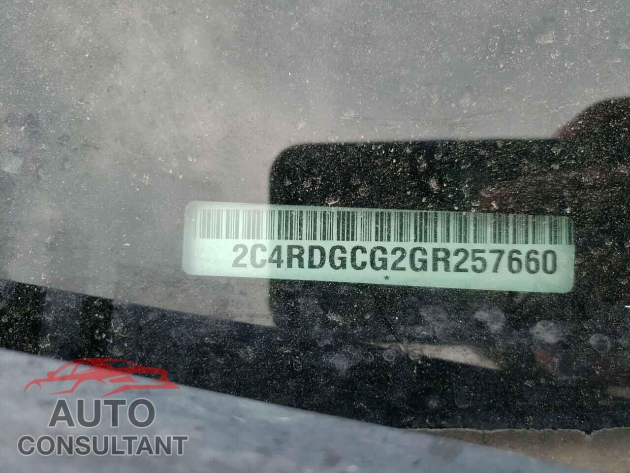 DODGE CARAVAN 2016 - 2C4RDGCG2GR257660