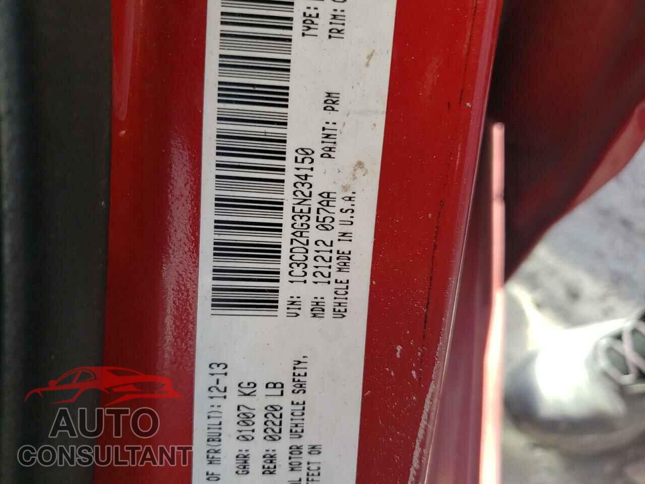 DODGE AVENGER 2014 - 1C3CDZAG3EN234150