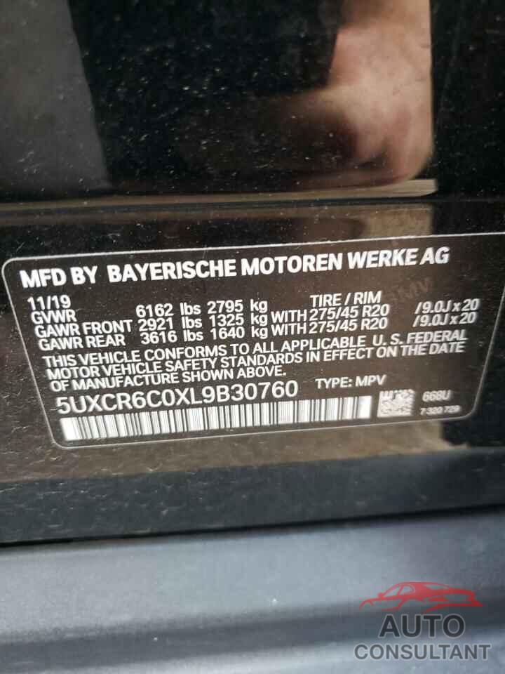 BMW X5 2020 - 5UXCR6C0XL9B30760