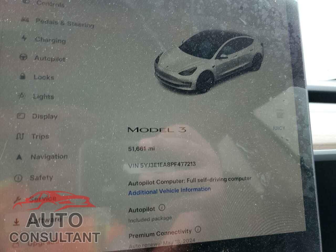 TESLA MODEL 3 2023 - 5YJ3E1EA8PF477213