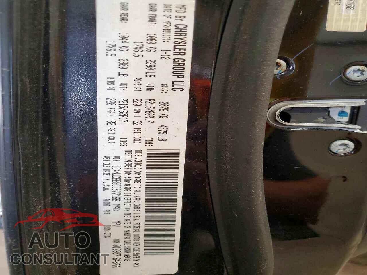 JEEP COMPASS 2012 - 1C4NJDBB8CD577168