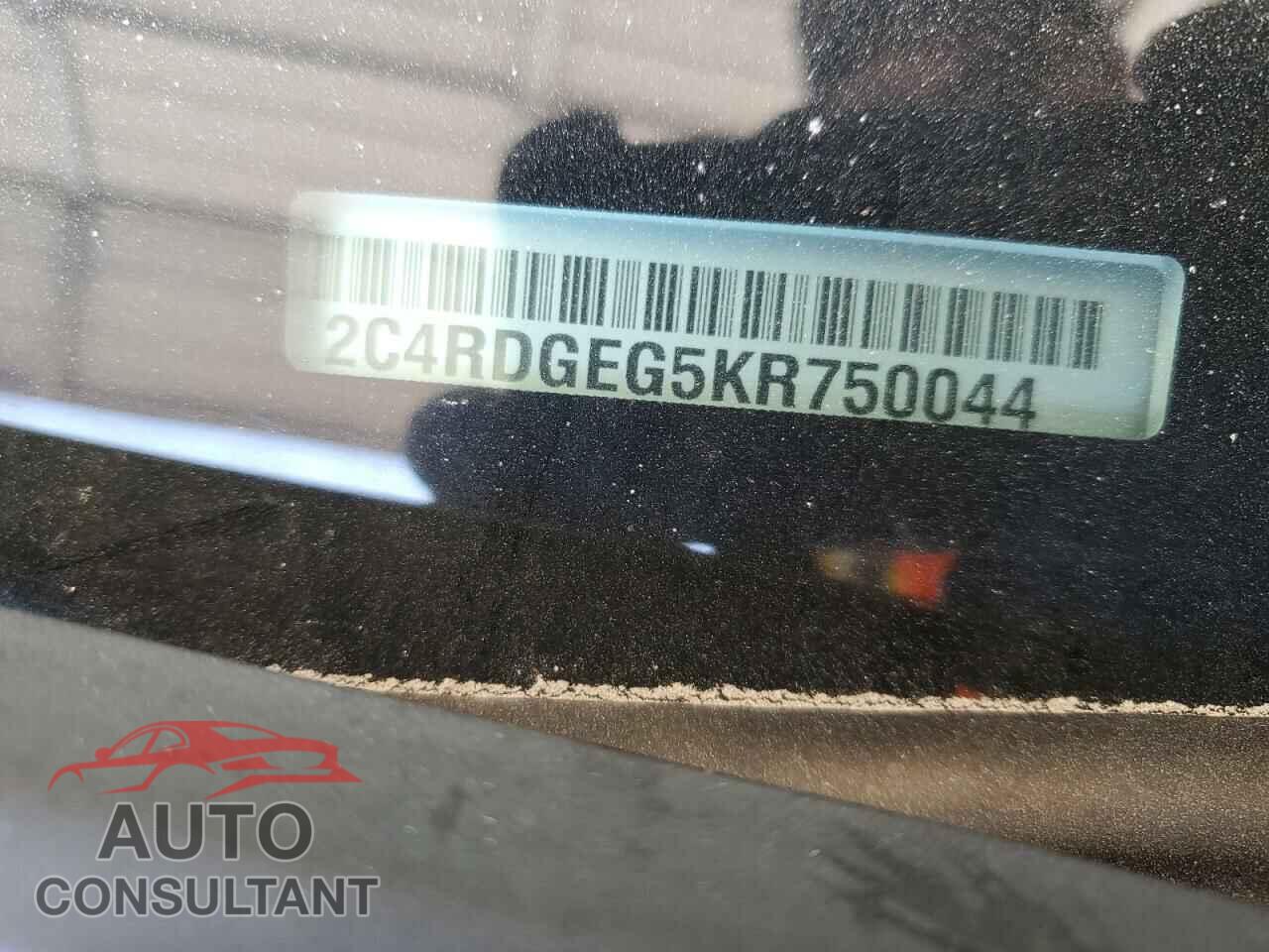 DODGE CARAVAN 2019 - 2C4RDGEG5KR750044