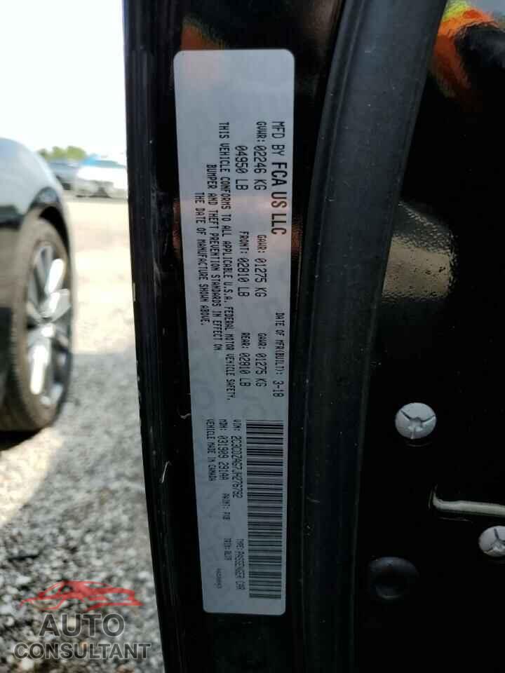 DODGE CHALLENGER 2018 - 2C3CDZAG7JH276792