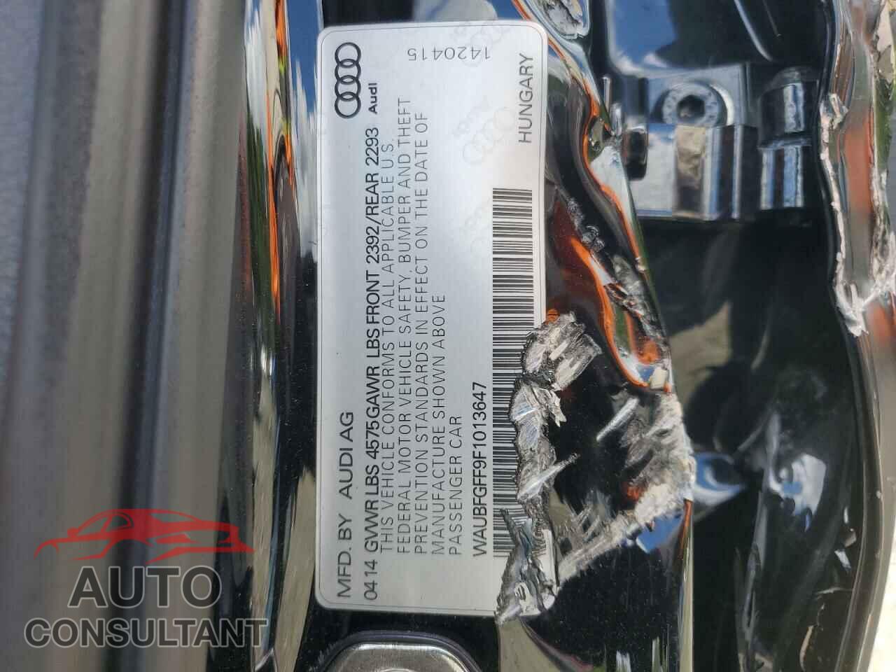 AUDI A3 2015 - WAUBFGFF9F1013647
