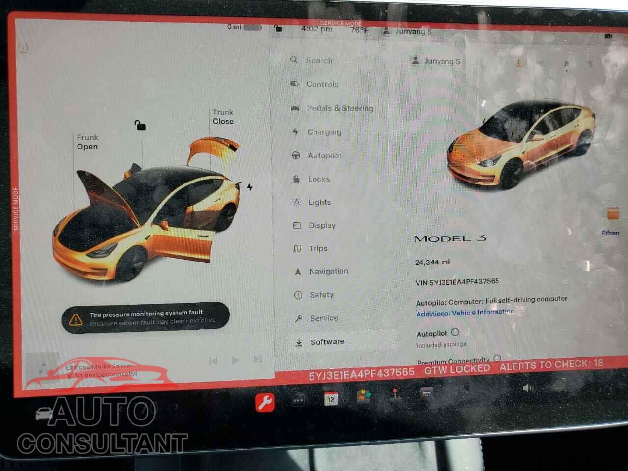 TESLA MODEL 3 2023 - 5YJ3E1EA4PF437565