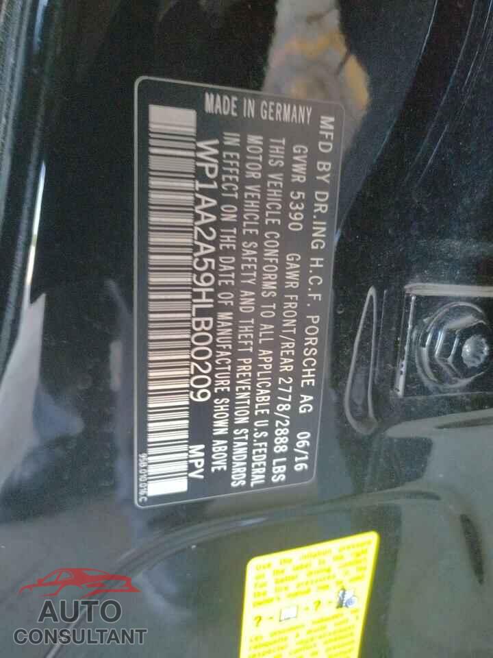 PORSCHE MACAN 2017 - WP1AA2A59HLB00209