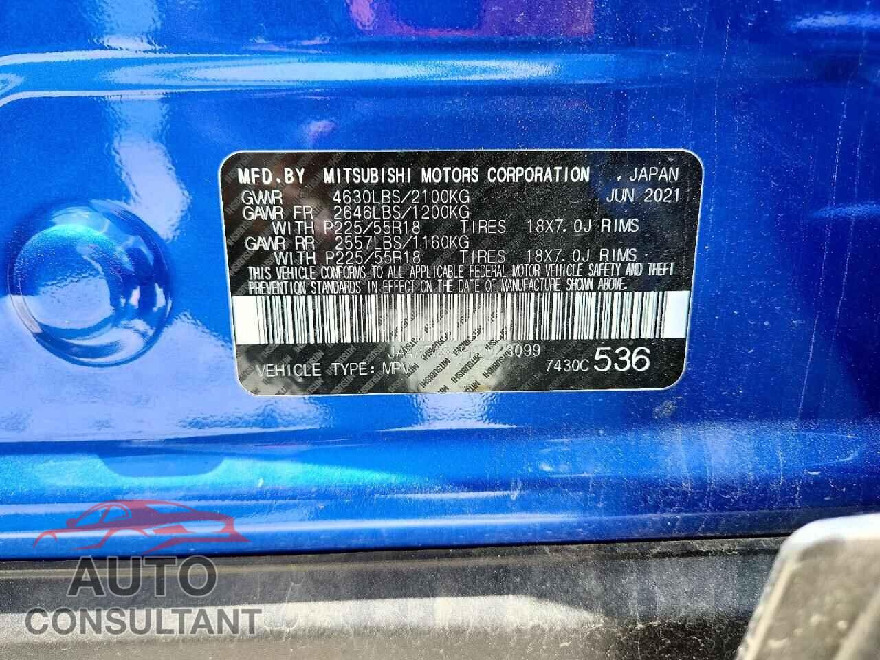 MITSUBISHI ECLIPSE 2022 - JA4ATWAA0NZ023099