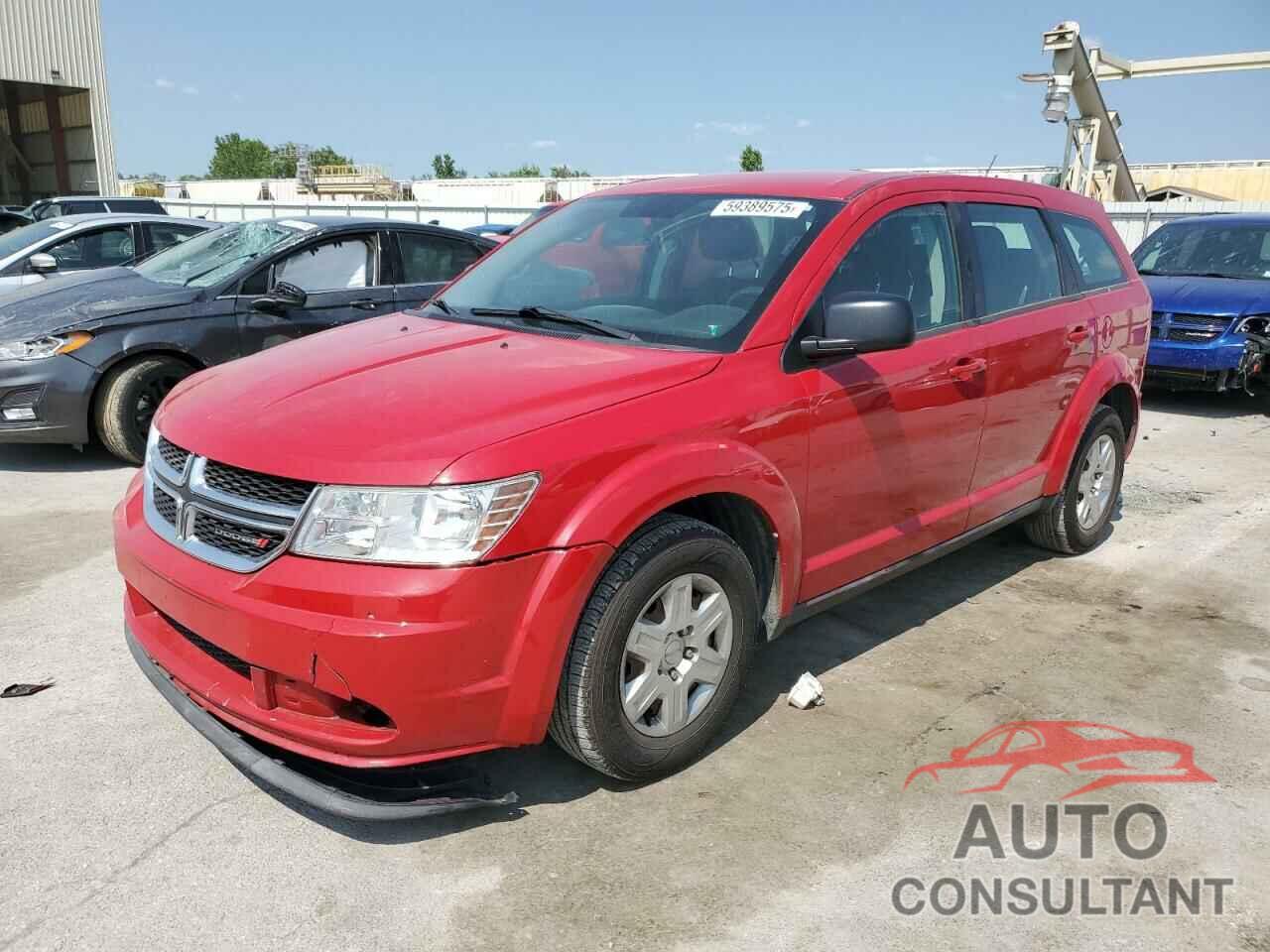 DODGE JOURNEY 2012 - 3C4PDCAB2CT390434