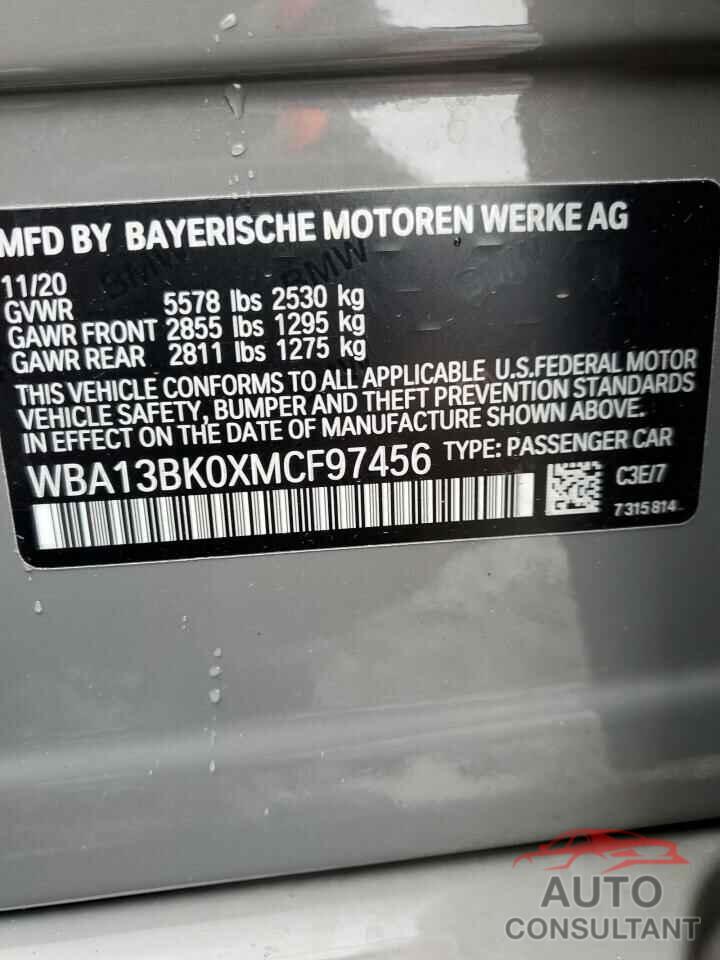 BMW M5 2021 - WBA13BK0XMCF97456