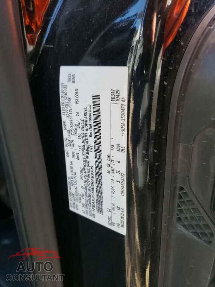 FORD TRANSIT 2016 - 1FBAX2CM8GKA99390