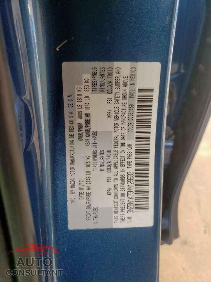 MAZDA 3 2017 - 3MZBN1K73HM129933