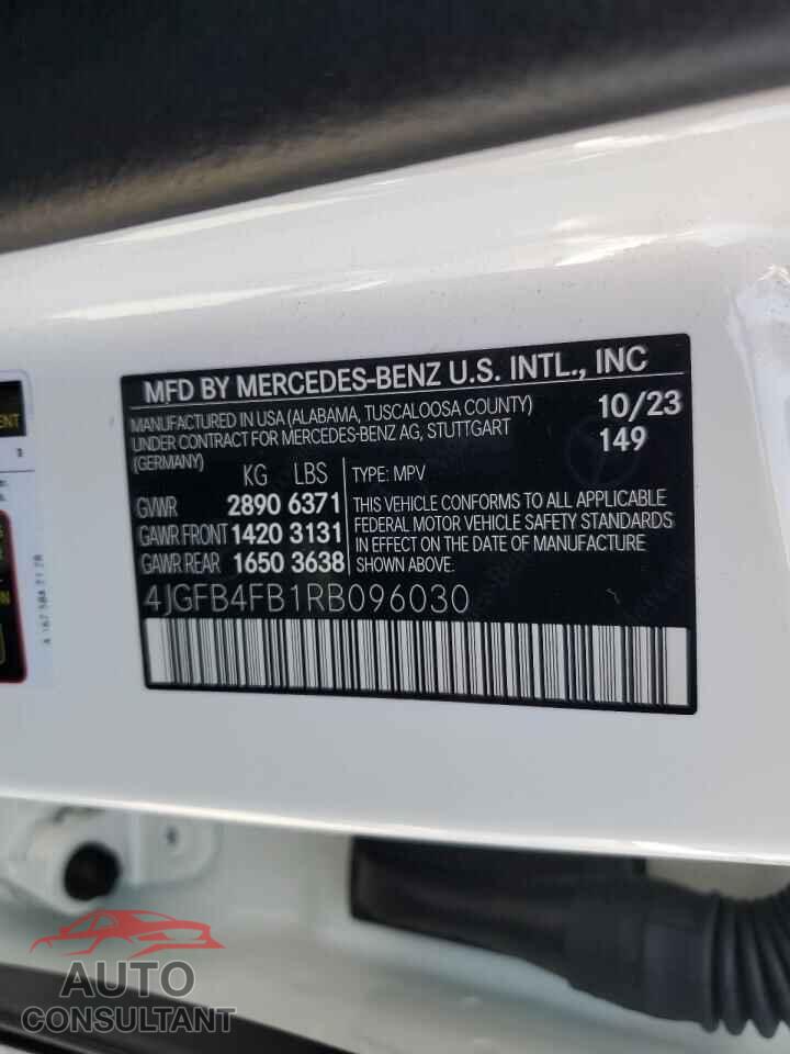 MERCEDES-BENZ GLE-CLASS 2024 - 4JGFB4FB1RB096030