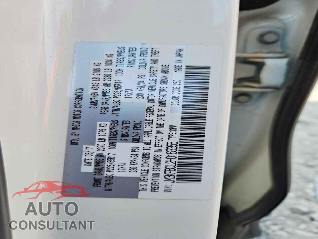 MAZDA CX-5 2017 - JM3KFBCL2H0163356