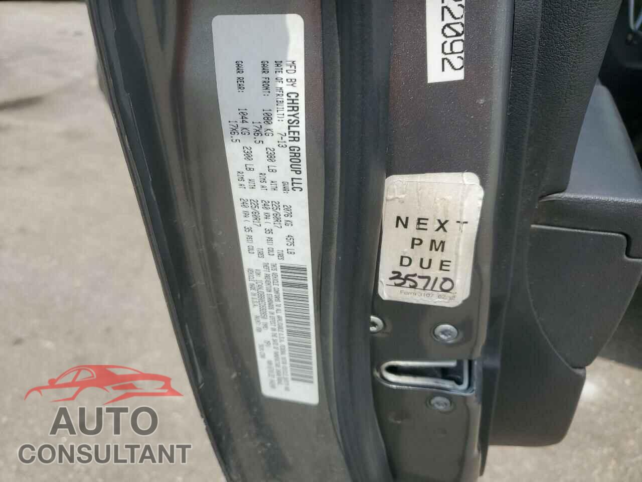 JEEP COMPASS 2014 - 1C4NJDBB0ED592850
